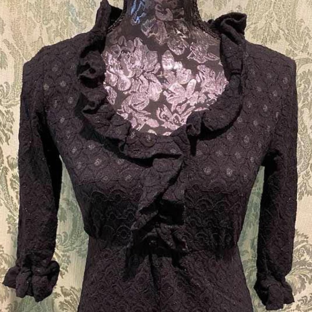 Sara Campbell Black Lace Vintage-style Dress, S